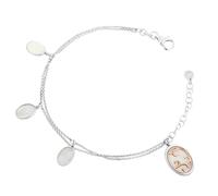 Orphelia 'Jarina' Damen-Armband aus 925er Sterlingsilber - Silber/Rosé ZA-7165 Einheitsgröße