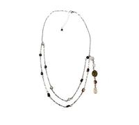 Orphelia Jewelry Damen-Halskette mit Anhänger 925 Sterling Silber natürlichen Elementen 42cm ZK-2585