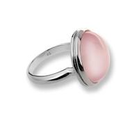 Orphelia Jewelry Damen-Ring 925 Sterling-Silber mit Synthetik Perle rosa Gr. 54 (17.2) ZR-3500/54