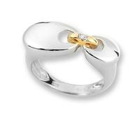 Orphelia Jewelry Damen-Ring 925 Sterling-Silber Zweifarbig Gr. 56 (17.8) ZR-3507/56