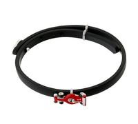 Orphelia Kinder-Armband 925 Silber rhodiniert Kautschuk 16 cm-ZA-7156/BLACK