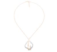 Orphelia 'Lamara' Damen-Kette mit Anhänger aus 925er Sterlingsilber, Silber/Rosé, ZH-7207 Einheitsgröße