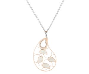 Orphelia 'Lana' Damen-Kette mit Anhänger aus 925er Sterlingsilber, Silber/Rosé, ZK-7164 Einheitsgröße