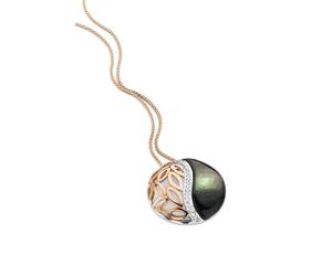Orphelia 'Unari' Damen-Kette mit Anhänger aus 925er Sterlingsilber, Silber/Rosé, ZH-7112 Einheitsgröße
