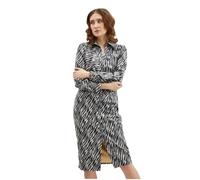 ORSAY Beige-schwarz gemustertes Hemdblusenkleid für Damen Wildleder Sommerkleider | Leichte und luftige Looks | Trendige Sommermode | Stylische Damenkleidung | Moderne Kleider | Sommer-Trends |