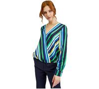 ORSAY Blau-grün gestreifte Damen-Satinbluse Damen-Oberteile | Tops, T-Shirts und Blusen | Modische Oberbekleidung | Vielfältige Styles | Trendige Damenmode | Casual Outfits | Elegante Tops 34