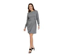 ORSAY Graues gemustertes Damen Kleid Sommerkleider | Leichte und luftige Looks | Trendige Sommermode | Stylische Damenkleidung | Moderne Kleider | Sommer-Trends | Vielseitige Kleiderkollektion M