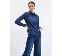 orsay Jeanshemd in Dunkelblau - Größe 38 | Damen Blusen