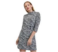 ORSAY Schwarz-weißes gemustertes Damenkleid
