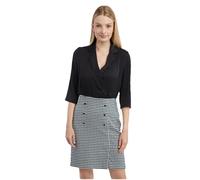 ORSAY Schwarzes gemustertes Damenkleid Sommerkleider | Leichte und luftige Looks | Trendige Sommermode | Stylische Damenkleidung | Moderne Kleider | Sommer-Trends | Vielseitige Kleiderkollektion 42