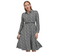 ORSAY Weiß-schwarz gemustertes Damenkleid Sommerkleider | Leichte und luftige Looks | Trendige Sommermode | Stylische Damenkleidung | Moderne Kleider | Sommer-Trends | Vielseitige Kleiderkollektion XS