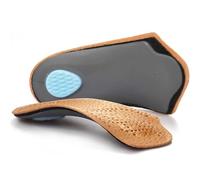 Orthetische Einlegesohlen von 3/4-Länge, halbe Plantarfasziitis-Unterstützung mit Mittelfußpolster-Fersenkissen, Fußschuh-Einsätze für Frauen und Männer, hohe Fußgewölbestütze für flaches Fuß, 41/42