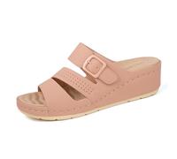 Ortho + Rest Orthopädische Komfort-Sandalen Damen mit Fußgewölbestütze Slides(Pink,40)