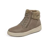 Orthofeet Damen Orthopädische Elin Stiefel mit Kunstfell - Taupe, Größe 38.5