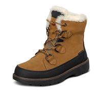 Orthofeet Damen Orthopädische Stowe Kunstfell-Stiefel zur Linderung von Fußschmerzen - Weizen, Größe 40