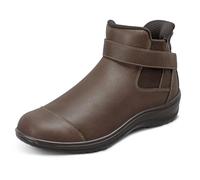 Orthofeet Damen Orthopädischer Hands-Free Blaire Stiefel zur Entlastung schmerzender Füße in Chocolate, Größe 38