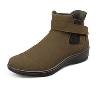 Orthofeet Damen Orthopädischer Hands-Free Blaire Stiefel zur Entlastung schmerzender Füße in Mushroom, Größe 41.5