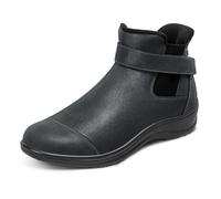 Orthofeet Damen Orthopädischer Hands-Free Blaire Stiefel zur Entlastung schmerzender Füße in Schwarz, Größe 41.5