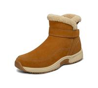 Orthofeet Damen Orthopädischer Hands-Free Bliss Stiefel zur Entlastung schmerzender Füße in Camel, Größe 38