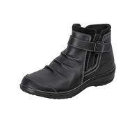 Orthofeet Damen Orthopädischer Heidi Leder-Boot - Schwarz, Größe 39