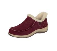 Orthofeet Damen Orthopädischer Lorin Nubuk Hands-Free Slip-in Hausschuh - Bordeaux, Größe 37