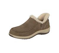 Orthofeet Damen Orthopädischer Lorin Nubuk Hands-Free Slip-in Hausschuh - Hellbraun, Größe 39
