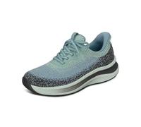 Orthofeet Damen Orthopädischer Nira Hands-Free Slip-in Sneaker- Grün/Blau, Größe 36