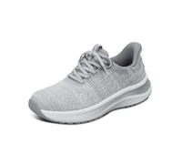 Orthofeet Damen Orthopädischer Nira Hands-Free Slip-in Sneaker- Hellgrau, Größe 37 X-Weit