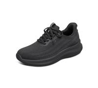 Orthofeet Damen Orthopädischer Nira Hands-Free Slip-in Sneaker- Komplett Schwarz, Größe 37