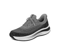 Orthofeet Damen Orthopädischer Nira Hands-Free Slip-in Sneaker - Schwarz/Grau, Größe 40.5