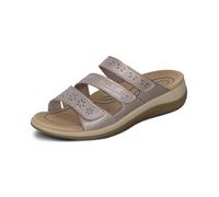 Orthofeet Damen Orthopädischer Sahara Sandalen mit flexiblen Obermaterial, Zinngrau, Größe 38