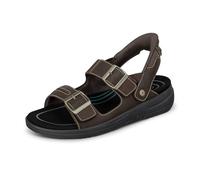 Orthofeet Herren Orthopädische Jupiter -Sandalen zum Hineinschlüpfen - Hands-Free, Braun, Größe 43