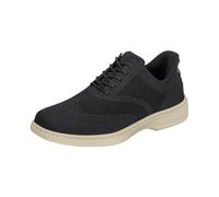 Orthofeet Herren orthopädischer Casual Style mit gewebten Obermaterial in Schwarz Rex Hands Free Casual Sneaker, Schwarz, Größe 46