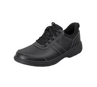 Orthofeet Herren orthopädischer Casual Style mit Leder-Obermaterial. Pierre Hands Free Casual Sneaker, Schwarz, Größe 45