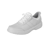 Orthofeet Herren orthopädischer Casual Style mit Leder-Obermaterial. Pierre Hands Free Casual Sneaker, Weiß, Größe 46