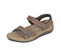 Orthofeet Malibu orthopädische Damen Sandalen, Braun, 35.5