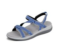 Orthofeet Orthopädische Damen-Sandalen. Materialien sind alle (salz-) wasserfest, Blau, Größe 39