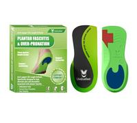 Orthopädische Einlegesohlen 3/4-Länge, Fußgewölbestütze Schuheinlage für Plantarfasziitis und Plattfuß, Fersensporn Einlagen, Dual-Dämpfendes Pads-Design, Komfort Einlegesohlen für Herren und Damen-XL