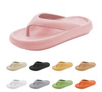 Orthopädische Flip-Flops für Damen, Diabetes-Sandalen für Plantarfasziitis, bequem, Sommer, Strand, Schlupfschuhe, breite Passform, gepolstert, Leder, Clogs mit Fußgewölbeunterstützung, rose, 37 EU