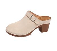 orthopädische hausschuhe damen Sandalen Mit Absatz Sommer Orthopädische Damenschuhe Bequeme Mit Fußbett Sommerschuhe Weite Elegant Rutschfest Keilabsatz Schuhe slingback sandalen damen Beige 43