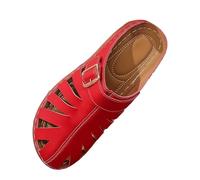 Orthopädische Hausschuhe Damen Sommer Pantoletten Damen Geschlossen Vorne Clog Hohl Atmungsaktiv Gartenclogs Modische Klassische Schlappen Slip On Rutschfest Komfortschuhe Sommerschuhe Damenhausschuhe