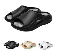 Orthopädische Hausschuhe für Damen, Diabetes-Sandalen, bequem, Sommer, Strand, Slipper, Plantarfasziitis, Keil-Hausschuhe, breite Passform, gepolsterte Wandersandalen mit Fußgewölbeunterstützung