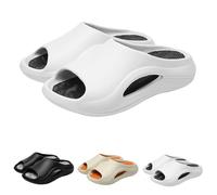 Orthopädische Hausschuhe für Damen, Diabetes-Sandalen, bequem, Sommer, Strand, Slipper, Plantarfasziitis, Keil-Hausschuhe, breite Passform, gepolsterte Wandersandalen mit Fußgewölbeunterstützung, weiß