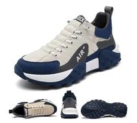 Orthopädische Herren-Sneaker, bequem, wasserdicht, Air AIP, bequeme Wanderschuhe, breite Schuhe, neutrale Laufschuhe, beige, 44 EU