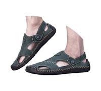 Orthopädische Sandalen Herren Leder Wandersandale Strand Hausschuhe Outdoorschuhe Sommer Trekkingschuhe Slipper Clogs Sportlich Fischer Pantoletten Geschlossener Trekkingsandalen