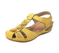 Orthopädische Sandalen mit geschlossener Zehenpartie für Damen, weiche Sohle, breite Passform, Barfuß, Walking-Sandalen, atmungsaktiv, einfach zu befestigen, Gladiator-Sandalen, Sommer, Sport, Fischer