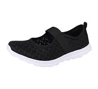 orthopädische schuhe damen Sneaker Elegant Leicht Orthopädische Turnschuhe Bequem Rutschfeste Walkingschuhe Leichte Breite Füße Laufschuhe Flach Sommerschuhe orthofeet schuhe damen Schwarz 37