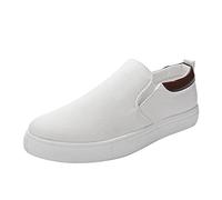 orthopädische Schuhe Damen Sneakers for Men Rutschfester Freizeitschuhe Wanderschuhe Herrenschuhe Sneaker Fashion Slip on Schlupfschuhe Bequem Sportschuhe Walkingschuhe Slip-in Schuhe Weiß 42