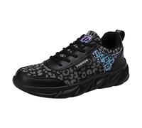 orthopädische schuhe damen sommer Sommer Sneaker Leicht Orthopädische Turnschuhe Elegante Rutschfeste Walkingschuhe Atmungsaktiv Breite Füße Laufschuhe Hallux Valgus orthofeet schuhe damen Schwarz 36