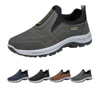 OrthopäDische Schuhe Herren Extra Breite Schuhe Slip On Walkingschuhe Mit FußGewöLbestüTze,Leichte Outdoorschuhe Leicht Wanderschuhe Laufschuhe Mit Arch Support Schlupfschuhe Sportschuhe